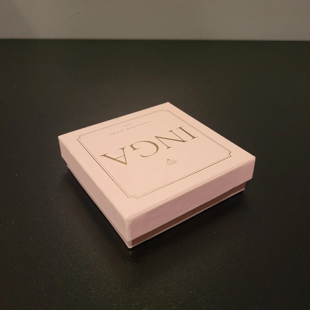 Inga Italy Small Jewelry Gift Box, Pink Gold